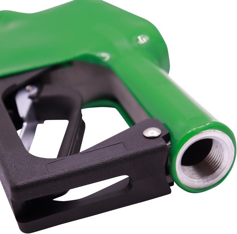 PANCYCW 3/4"Inch NPT Auto Shut Off Green Fuel Nozzle Kit with 360° Hose Swivel Fuel Transfer Pump Nozzle Fitting Connecter 13/16"Spout 16 GPM Flow Rate Mess-Free Refueling for Gasoline Diesel Kerosene - Image 5